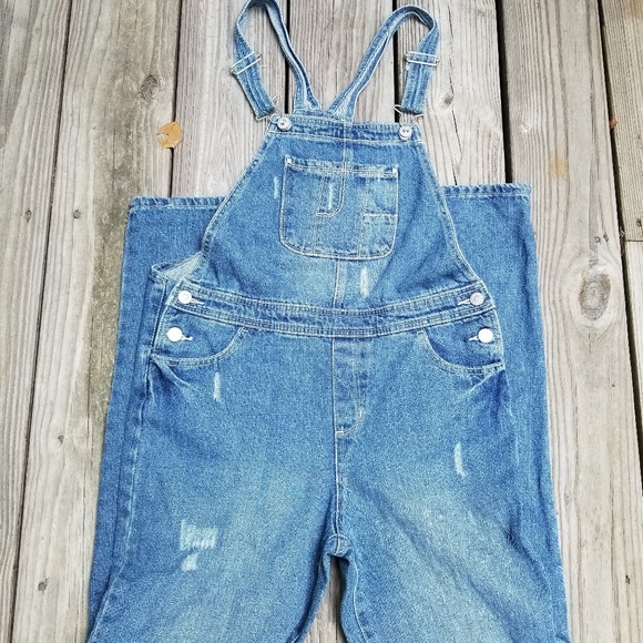 VINTAGE 1990s Jordache Denim Jeans Overalls XL - Picture 1 of 8